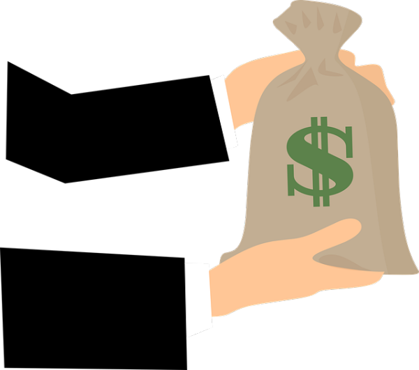 Illustration of bag of money from a lender